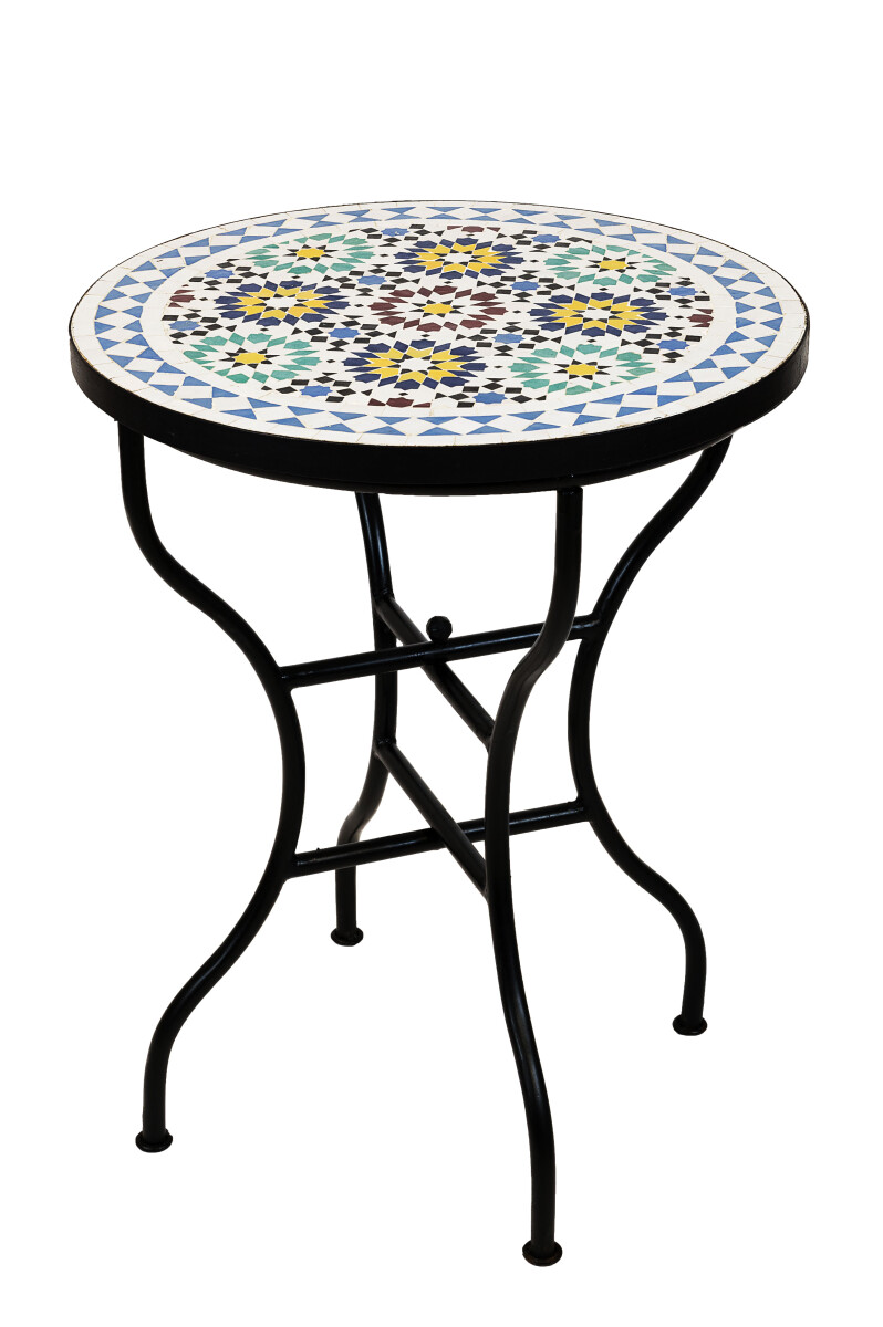 Moroccan Mosaic Table "Albaicin" Multicolored &Osl