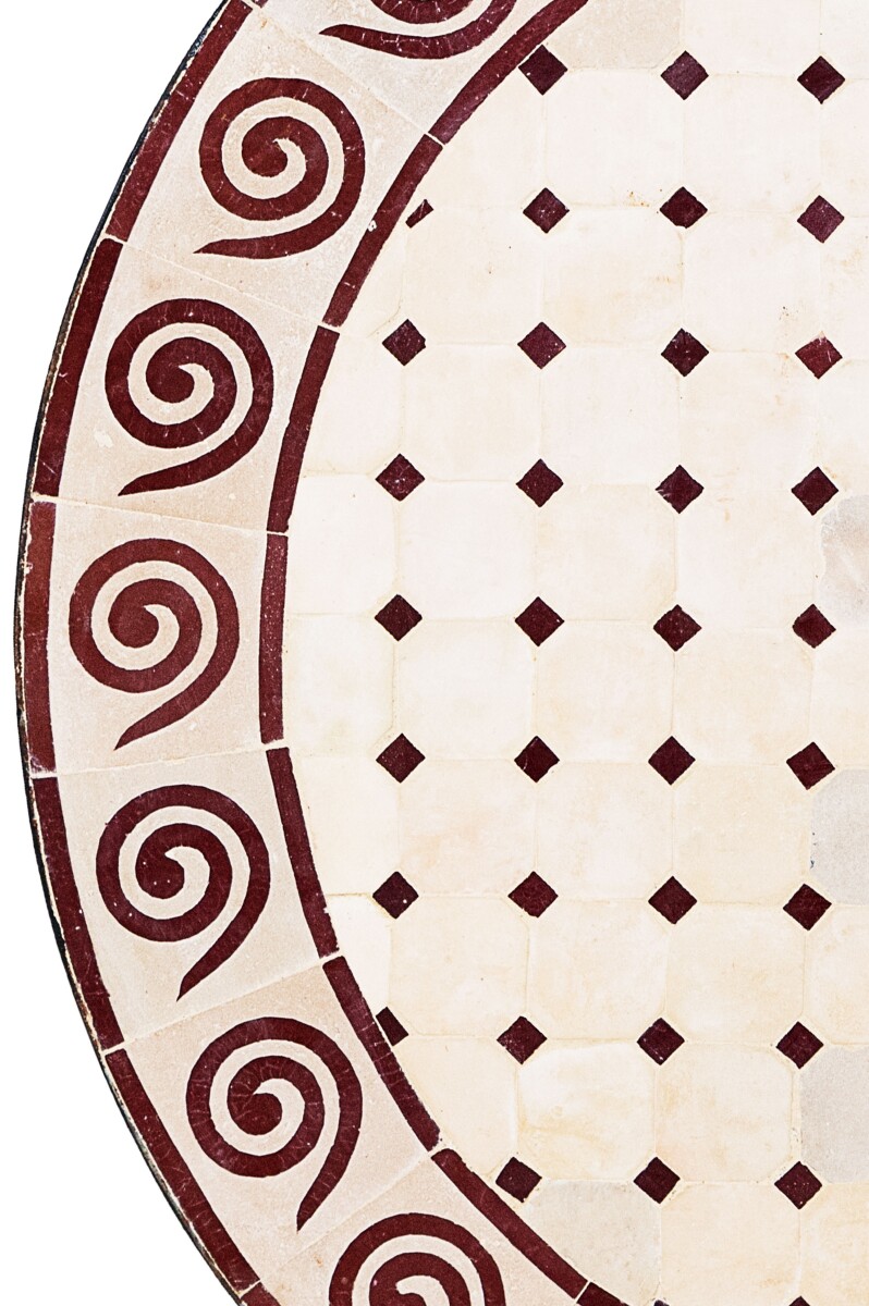 Oriental Mosaic Tile, Spiral, Natural/Bo box